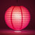 12" Fuchsia / Hot Pink Round Paper Lantern, Even Ribbing, Chinese Hanging Wedding & Party Decoration - AsianImportStore.com - B2B Wholesale Lighting and Decor