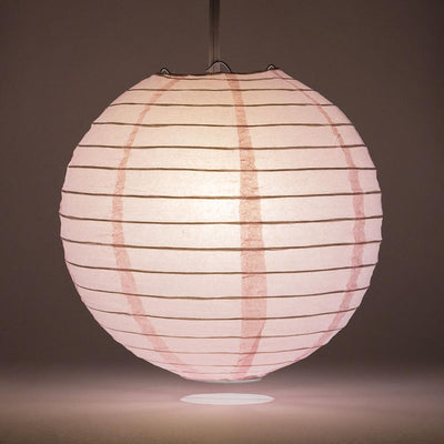 4" Pink Round Paper Lantern, Even Ribbing, Hanging Decoration (10 PACK) - AsianImportStore.com - B2B Wholesale Lighting and Decor