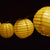 10 Socket Yellow Round Paper Lantern Party String Lights (4" Lanterns, Expandable) - AsianImportStore.com - B2B Wholesale Lighting & Decor since 2002