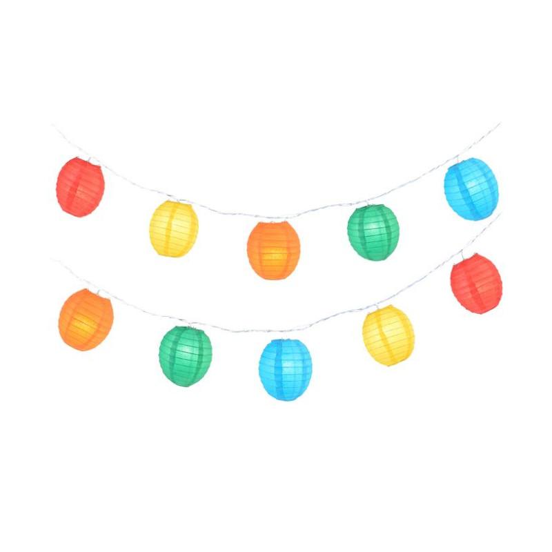 Multi-Color Kawaii Shaped Paper Lantern String String Lights (8FT, Expandable) (UL Listed) - AsianImportStore.com - B2B Wholesale Lighting & Decor since 2002