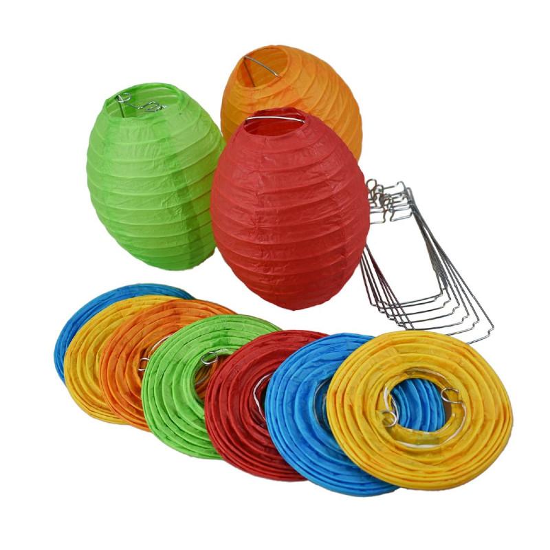 4 Inch Multi-Color Kawaii Unique Shaped Paper Lantern (10-PACK) - AsianImportStore.com - B2B Wholesale Lighting and Decor