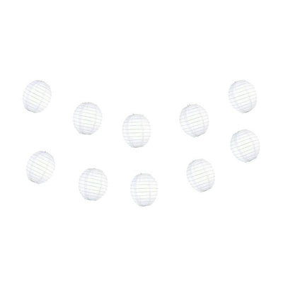 4 Inch White Kawaii Unique Shaped Paper Lantern (10-PACK) - AsianImportStore.com - B2B Wholesale Lighting and Decor