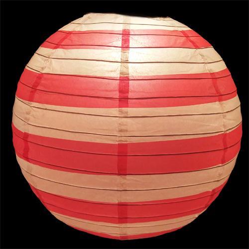 (Discontinued) (102 PACK) 8/12/14" 4th of July Red, White and Blue Round Paper Lanterns, Even Ribbing, Hanging Decoration Set