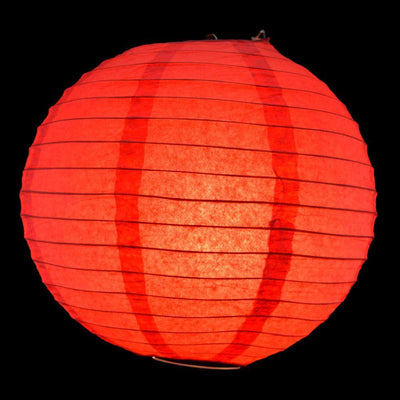 (Discontinued) (102 PACK) 8/12/14" 4th of July Red, White and Blue Round Paper Lanterns, Even Ribbing, Hanging Decoration Set