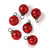 6 Pack | 1.5-Inch Red Ava Mini Mercury Handcrafted Glass Balls Ornament Christmas Tree Decoration - AsianImportStore.com - B2B Wholesale Lighting & Décor since 2002.