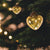 6 Pack | 1.5-Inch Gold Cora Mercury Glass Heart Ornaments Christmas Tree Decoration - AsianImportStore.com - B2B Wholesale Lighting & Décor since 2002.