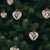 6 Pack | 1.5-Inch Silver Cora Mercury Glass Heart Ornaments Christmas Tree Decoration - AsianImportStore.com - B2B Wholesale Lighting & Décor since 2002.