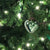 6 Pack | 1.5-Inch Vintage Green Cora Mercury Glass Heart Ornaments Christmas Tree Decoration - AsianImportStore.com - B2B Wholesale Lighting & Décor since 2002.