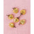 BLOWOUT (60 PACK) 6 Pack | 1.5" Gold Mini Mercury Glass Assorted Heart Ornaments Christmas Tree Decoration