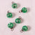 6 Pack | 1-Inch Vintage Green Mona Mercury Glass Lined Ball Ornaments Christmas Tree Decoration