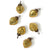 6 Pack | 1.5" Gold Viola Mercury Glass Heart Ornaments Christmas Tree Decoration - AsianImportStore.com - B2B Wholesale Lighting & Décor since 2002.