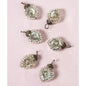 BLOWOUT (60 PACK) 6 Pack | 1.25" Silver Viola Mercury Glass Heart Ornaments Christmas Tree Decoration