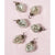 BLOWOUT (60 PACK) 6 Pack | 1.25" Silver Viola Mercury Glass Heart Ornaments Christmas Tree Decoration