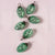 6 Pack | 1.5-Inch Vintage Green Willow Mercury Glass Pine Cone Ornaments Christmas Tree Decoration