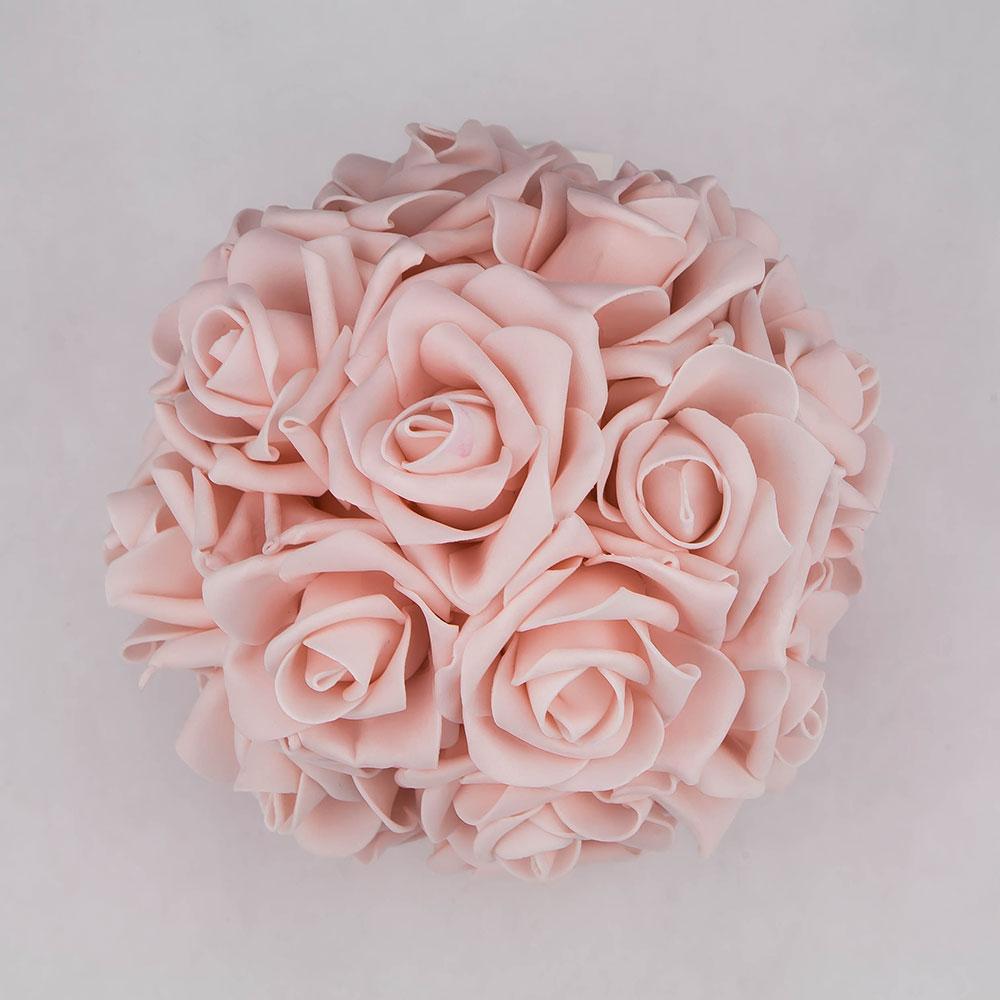  6.5" Pink Foam Rose Flower Pomander Kissing Ball Decoration - AsianImportStore.com - B2B Wholesale Lighting and Decor