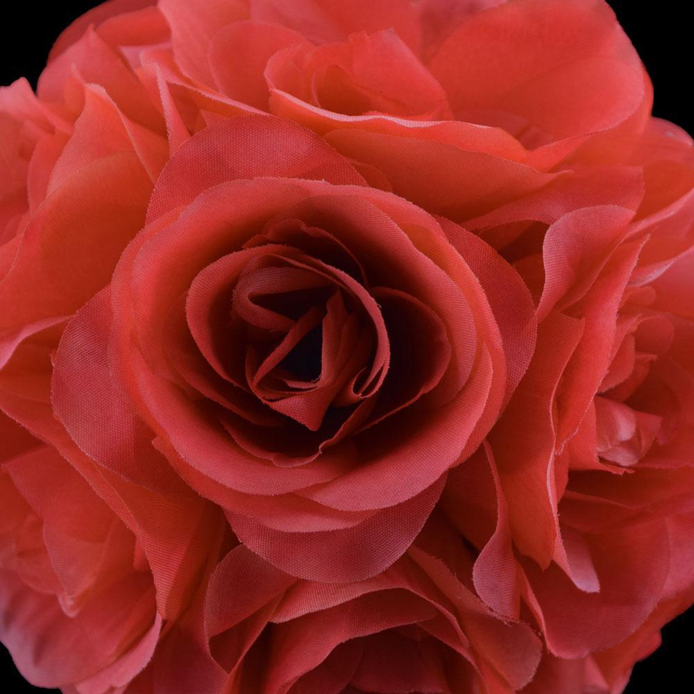 6" Roseate / Pink Coral Rose Flower Pomander Small Wedding Kissing Ball for Weddings and Decoration (24 PACK) - AsianImportStore.com - B2B Wholesale Lighting and Décor