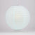 6" Arctic Spa Blue Round Paper Lantern, Even Ribbing, Chinese Hanging Wedding & Party Decoration - AsianImportStore.com - B2B Wholesale Lighting and Decor