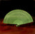 BLOWOUT (100 PACK) 8" Grass Greenery Wood Panel Hand Fan w/ Organza Bag for Weddings