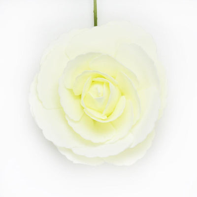 8-Inch Beige/Ivory Tea Rose Foam Flower Backdrop Wall Decor, 3D Premade (4-PACK)  for Weddings, Photo Shoots, Birthday Parties and more - AsianImportStore.com - B2B Wholesale Lighting and Decor