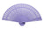 (Discontinued) (100 PACK) 8" Lavender Wood Panel Hand Fan w/ Organza Bag for Weddings