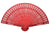 8" Red Wood Panel Hand Fan w/ Organza Bag for Weddings - AsianImportStore.com - B2B Wholesale Lighting and Decor