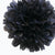 EZ-Fluff 8" Black Tissue Paper Pom Pom Flowers, Hanging Decorations (4 PACK) - AsianImportStore.com - B2B Wholesale Lighting and Decor