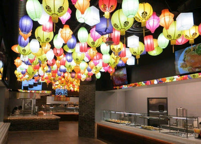 8" Light Lime Cylinder Paper Lantern - AsianImportStore.com - B2B Wholesale Lighting and Decor