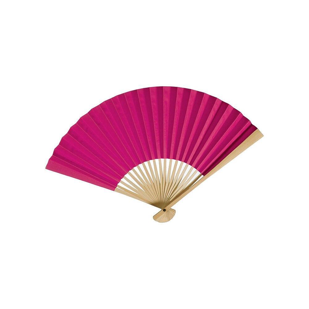 Fuchsia Pink Premium Paper Hand Fan (100 PACK) - AsianImportStore.com - B2B Wholesale Lighting and Décor