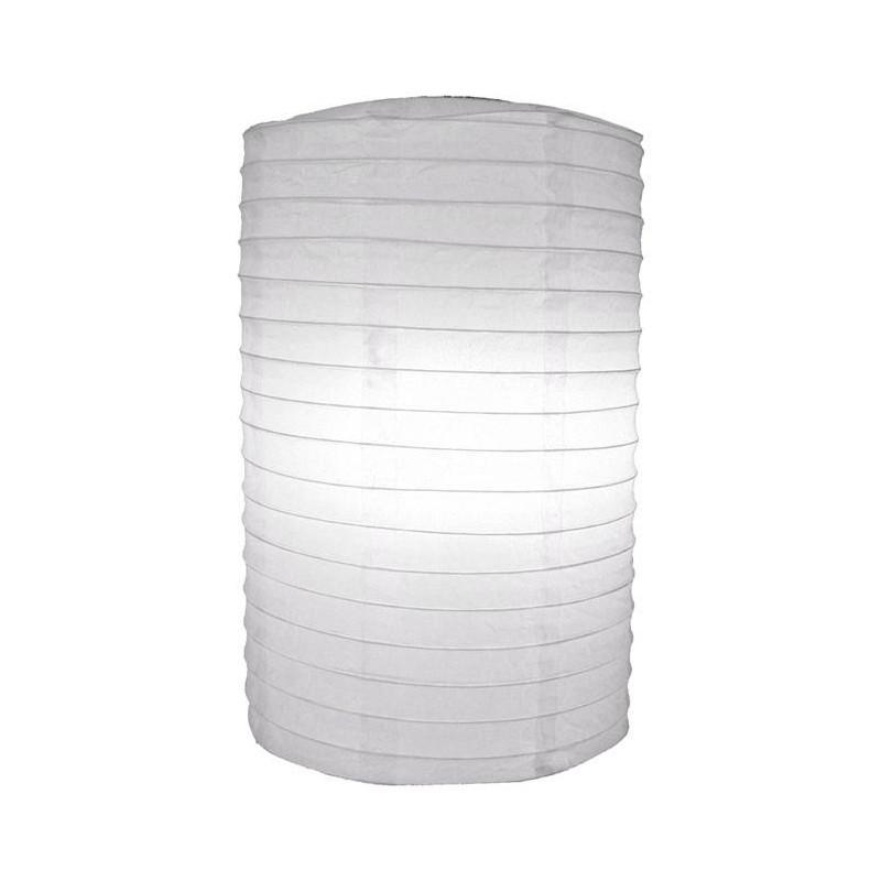 8" White Cylinder Paper Lantern - AsianImportStore.com - B2B Wholesale Lighting & Décor since 2002.