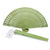 8" Grass Greenery Wood Panel Hand Fan w/ Organza Bag for Weddings - AsianImportStore.com - B2B Wholesale Lighting and Decor