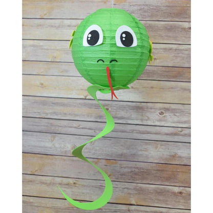 8" Paper Lantern Animal Face DIY Kit - Snake (Kid Craft Project) - AsianImportStore.com - B2B Wholesale Lighting & Decor since 2002
