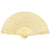 8" Natural Beige / Ivory Tan Sandalwood Folding Hand Fan w/ Organza Bag for Weddings (10 PACK) - AsianImportStore.com - B2B Wholesale Lighting and Decor