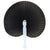 (Discontinued) (100 PACK) 9" Black Accordion Paper Hand Fan for Weddings