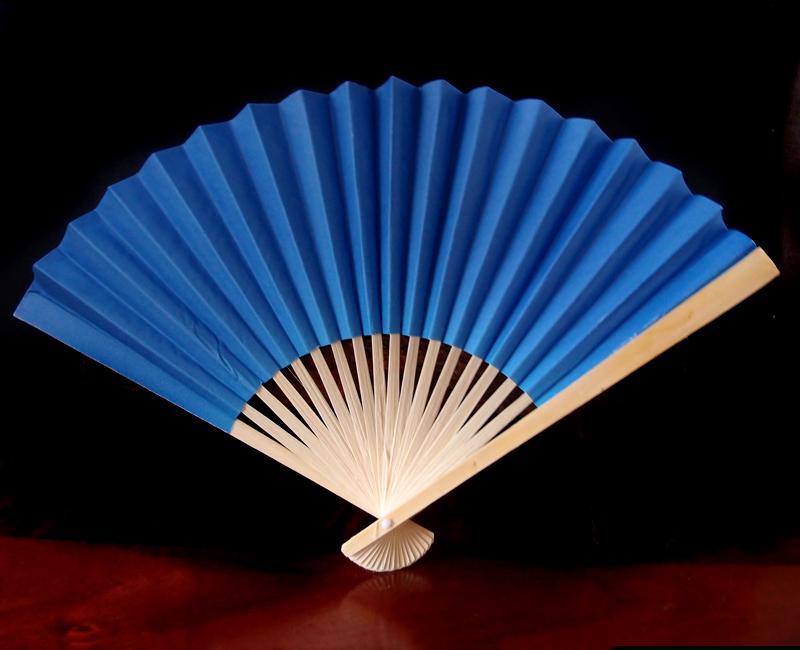 9" Dark Blue Paper Hand Fans for Weddings (10 PACK) - AsianImportStore.com - B2B Wholesale Lighting and Decor