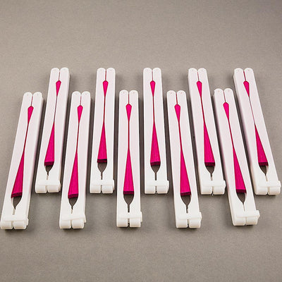 9" Fuchsia / Hot Pink Accordion Paper Hand Fan for Weddings (10 Pack) - AsianImportStore.com - B2B Wholesale Lighting and Decor