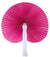 9" Fuchsia / Hot Pink Accordion Paper Hand Fan for Weddings (10 Pack) - AsianImportStore.com - B2B Wholesale Lighting and Decor