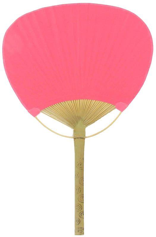 9" Fuchsia / Hot Pink Paddle Paper Hand Fans for Weddings (10 Pack) - AsianImportStore.com - B2B Wholesale Lighting and Decor