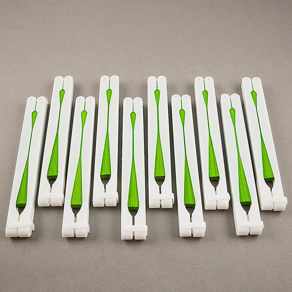 9" Green Accordion Paper Hand Fan for Weddings (10 Pack) - AsianImportStore.com - B2B Wholesale Lighting and Decor