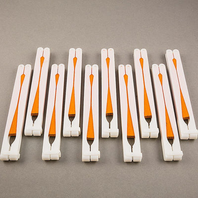 (Discontinued) (100 PACK) 9" Orange Accordion Paper Hand Fan for Weddings