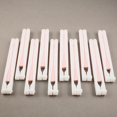 (Discontinued) (100 PACK) 9" Pink Accordion Paper Hand Fan for Weddings