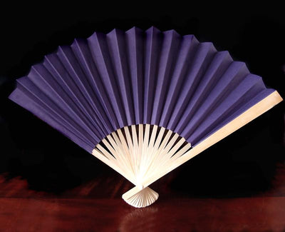 9" Purple Paper Hand Fans for Weddings (10 PACK) - AsianImportStore.com - B2B Wholesale Lighting and Decor