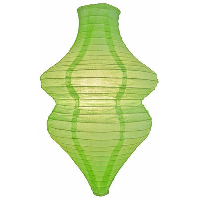 Light Lime Beehive Unique Shaped Paper Lantern, 10-inch x 14-inch - AsianImportStore.com - B2B Wholesale Lighting & Decor since 2002