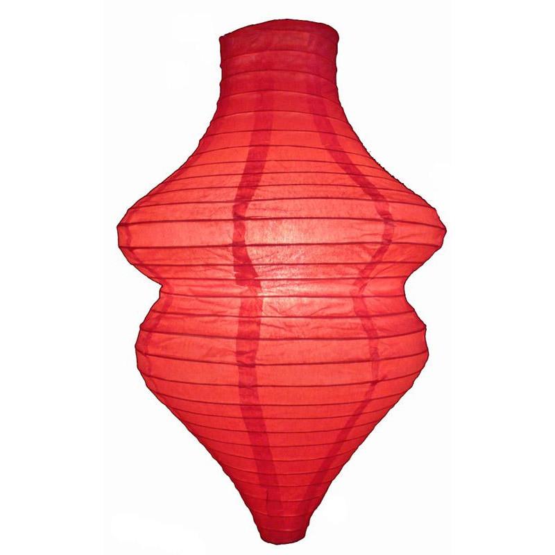 Red Beehive Unique Shaped Paper Lantern, 10-inch x 14-inch - AsianImportStore.com - B2B Wholesale Lighting and Decor