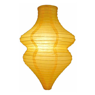Yellow Beehive Unique Shaped Paper Lantern, 10-inch x 14-inch - AsianImportStore.com - B2B Wholesale Lighting and Decor