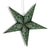 3-PACK + Cord | 24" Green / Black Garden Paper Star Lantern and Lamp Cord Hanging Decoration - AsianImportStore.com - B2B Wholesale Lighting and Decor