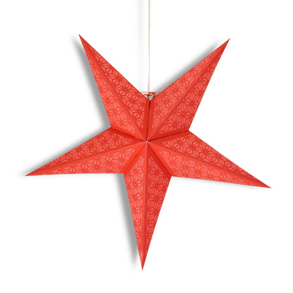 24" Red Geodesic Paper Star Lantern, Hanging Wedding & Party Decoration - AsianImportStore.com - B2B Wholesale Lighting and Decor
