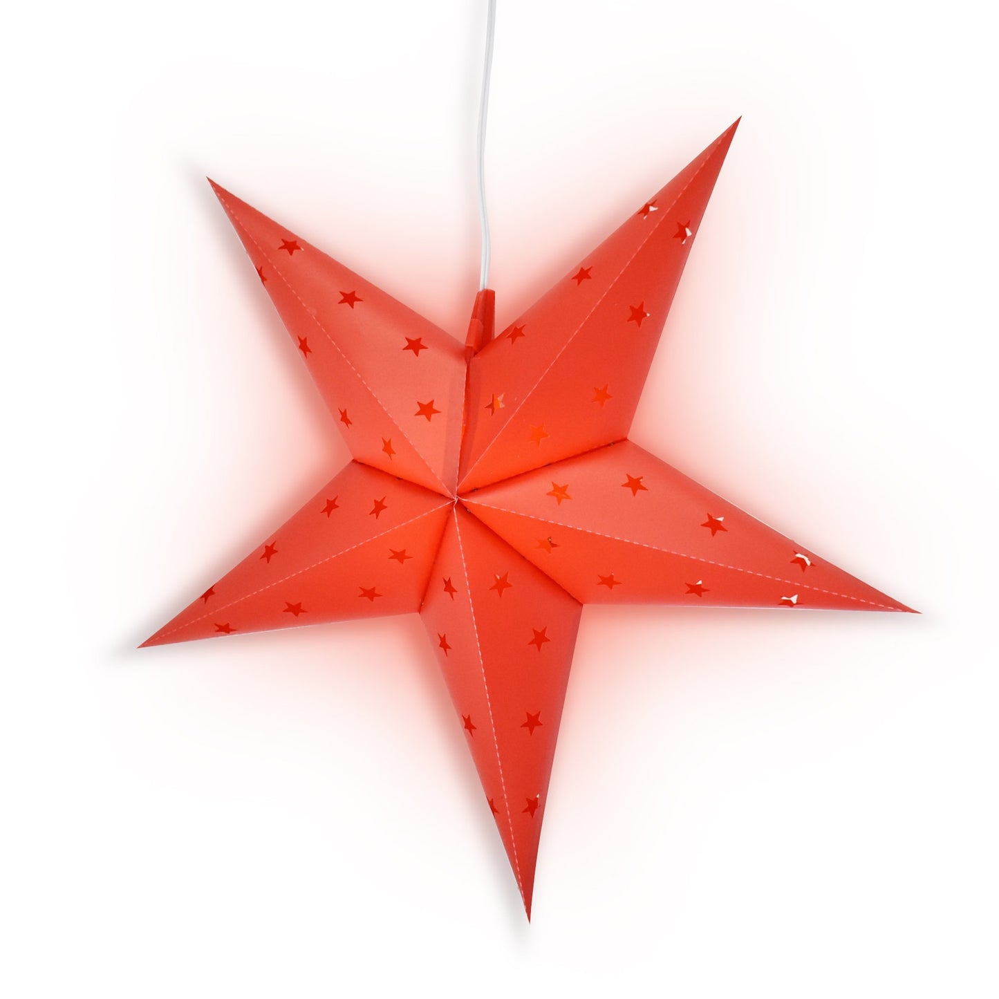 24" Red Weatherproof Star Lantern Lamp, Hanging Decoration - AsianImportStore.com - B2B Wholesale Lighting & Décor since 2002.