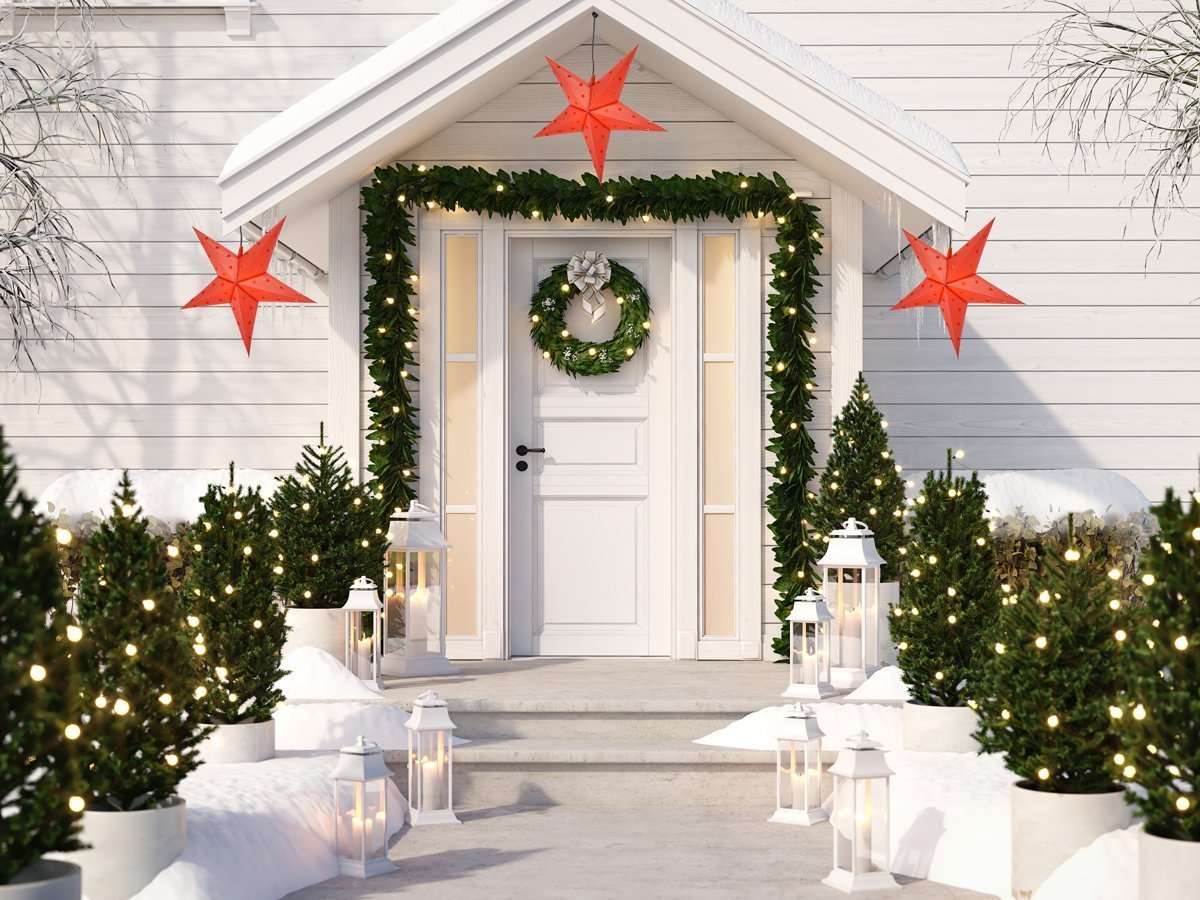 24" Red Weatherproof Star Lantern Lamp, Hanging Decoration - AsianImportStore.com - B2B Wholesale Lighting & Décor since 2002.