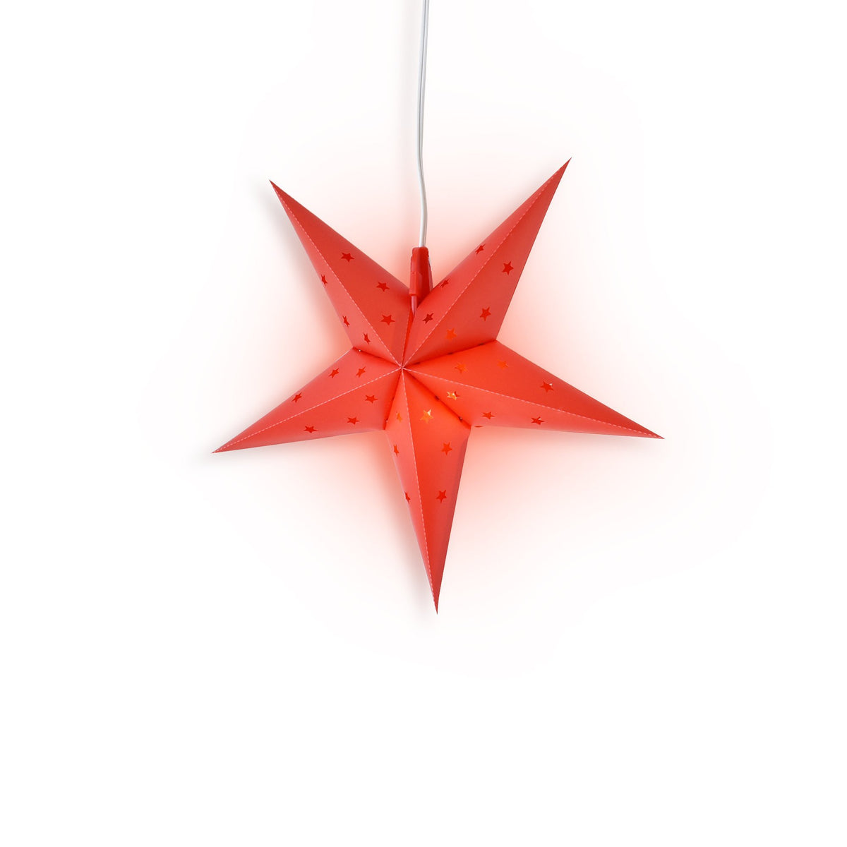 16" Red Weatherproof Star Lantern Lamp, Hanging Decoration - AsianImportStore.com - B2B Wholesale Lighting & Décor since 2002.
