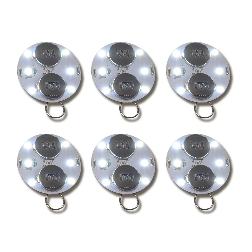 Budget-Friendly LED Disk Lights for Paper Lanterns, Cool White (6-PACK) - AsianImportStore.com - B2B Wholesale Lighting and Decor